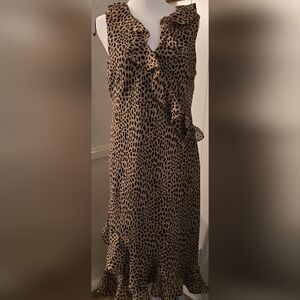 Womens Vintage Leopard Dress